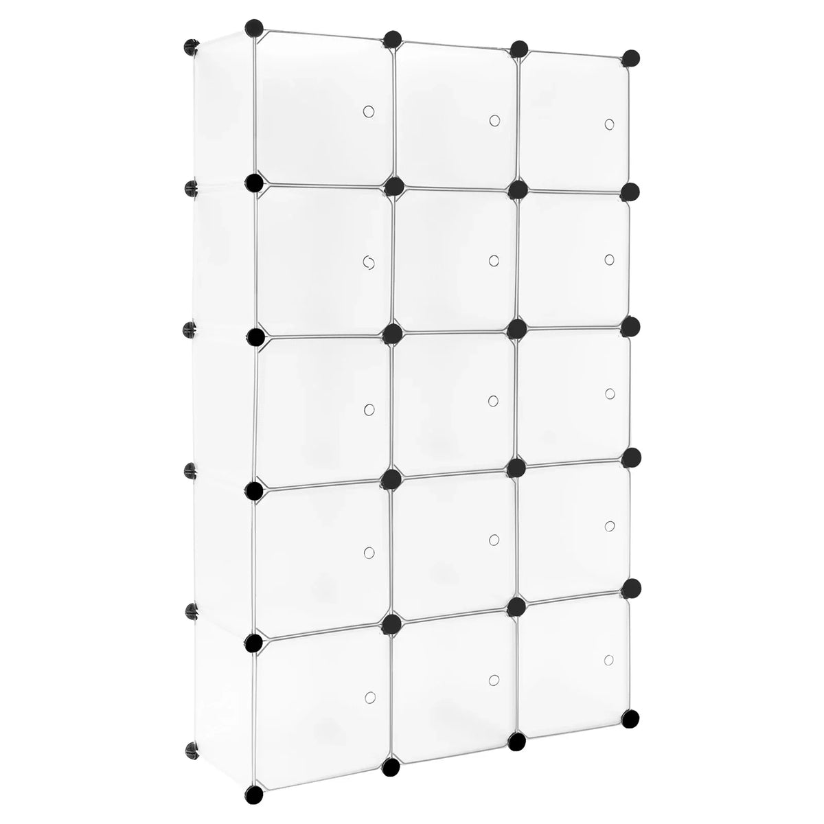 Scaffale per scarpe modulare bianco a 15 cubi - MondoScarpiera.it
