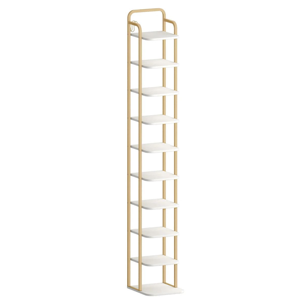 Scaffale portascarpe verticale bianco a 10 livelli - MondoScarpiera.it